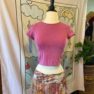 Free People Pink Crop Top